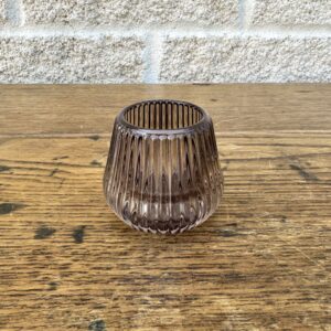 À l'ombre des ouches - photophore solena marron pm new
